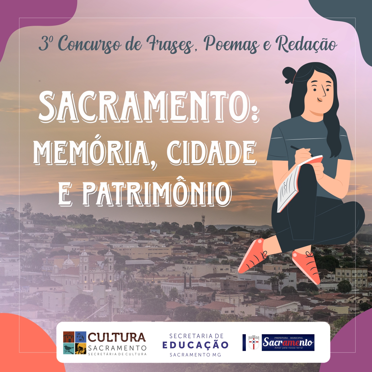 3° Concurso de frases, poemas e redações da Secretaria de Cultura | Cultura  Sacramento - História • Patrimônio • Conhecimento • Arte